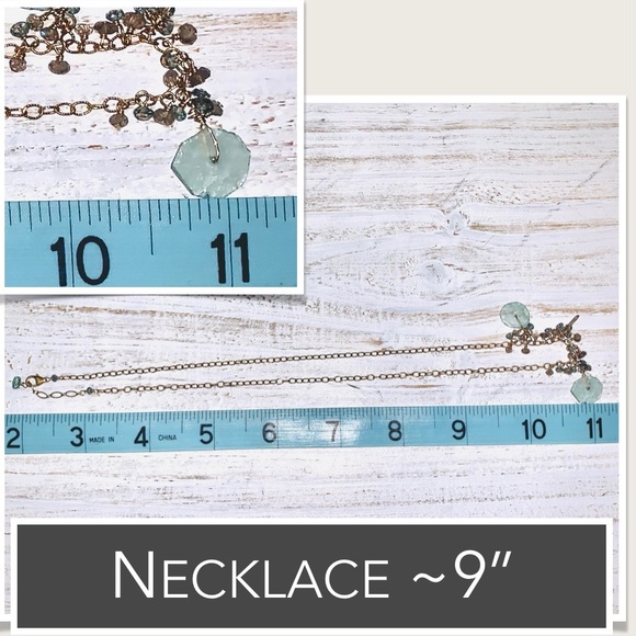 14K GF Sea Glass & Labradorite Necklace (14K Gold-Filled) - Picture 13 of 16